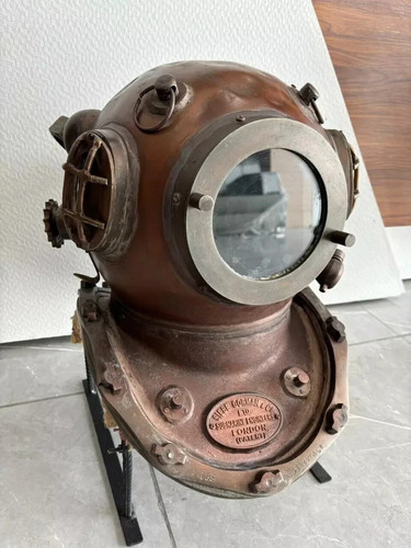 Vintage taucherhelm von siebe - vintage-taucherhelm,