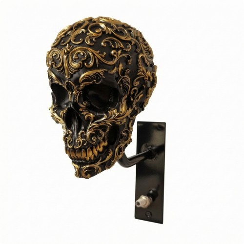 Totenkopf wanddekoration aus - totenkopf-wanddekoration,