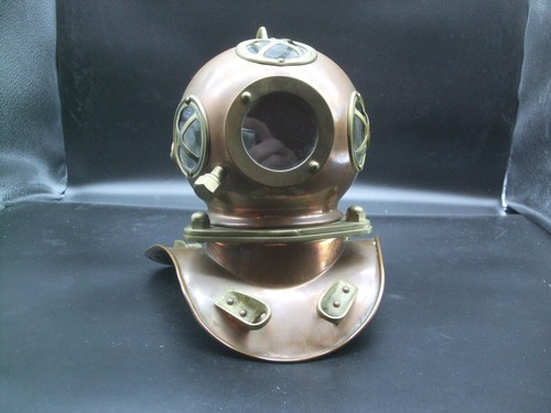 Taucherhelm miniatur kupfer - taucherhelm, miniatur,