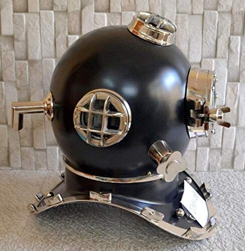 Schwarzer taucherhelm scuba - taucherhelm,