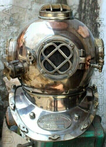 Taucherhelm vintage massiver - taucherhelm,
